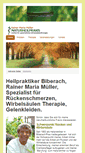 Mobile Screenshot of heilpraktiker-rainer-maria-mueller.de
